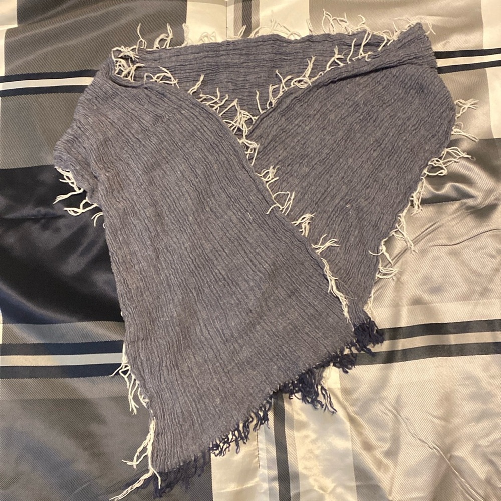 Small blue scarf soft cotton material